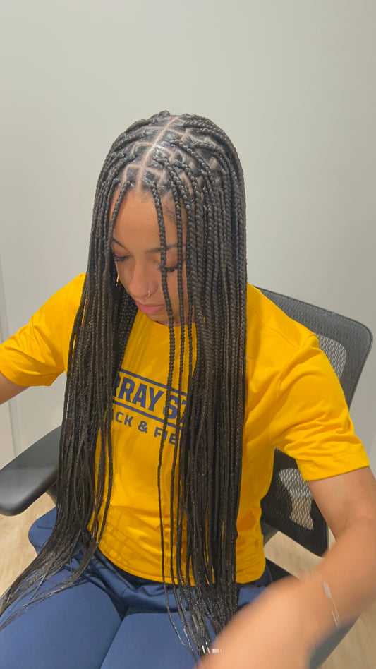 Small Knotless Braids
